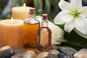 Aromatherapy massage with essential oils